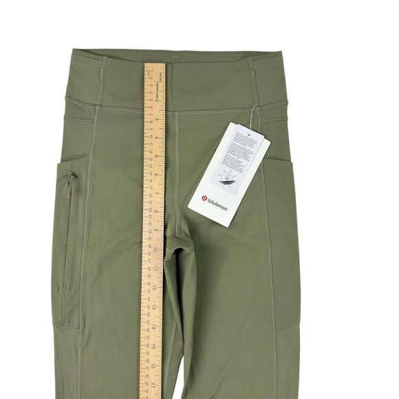 Lululemon Fast and Free HR Tight 25” Army Green Women’s Size 6 NWT - Picture 12 of 15